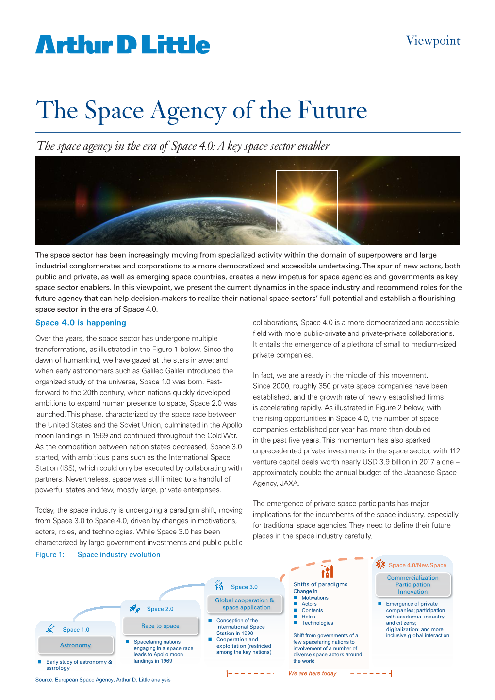 The Space Agency of the Future