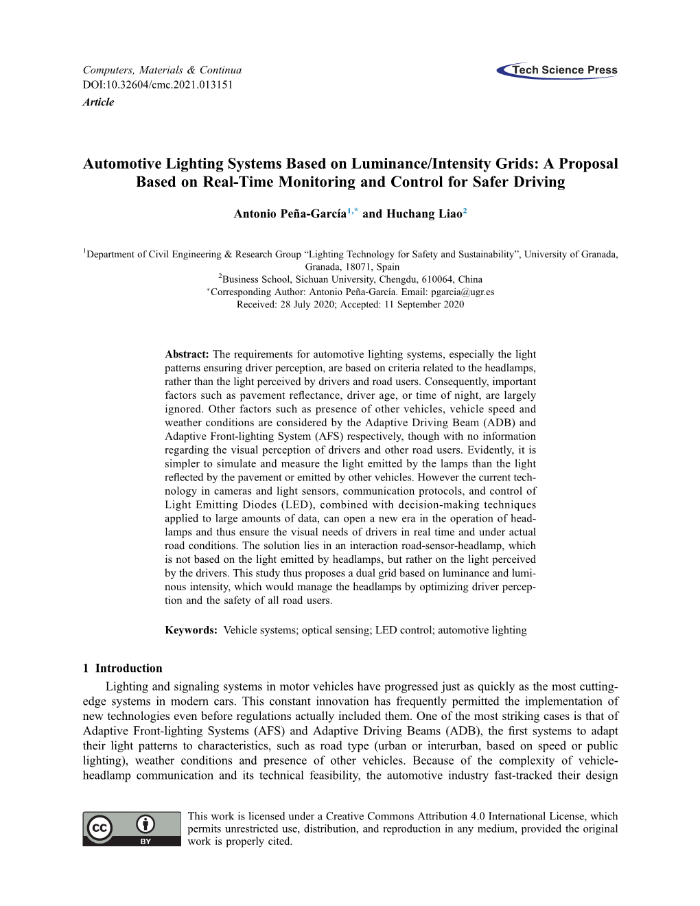 Automotive Lighting Systems Based on Luminance/Intensity Grids: a Proposal Based on Real-Time Monitoring and Control for Safer Driving