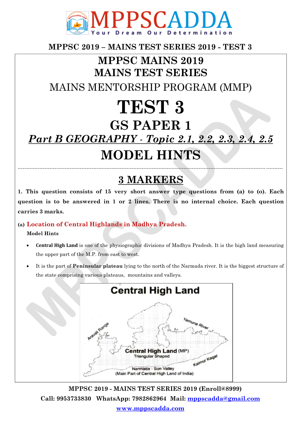 Mppsc 2019 – Mains Test Series 2019