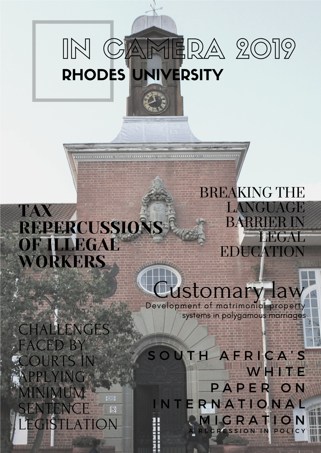 In Camera 2019 Rhodes University