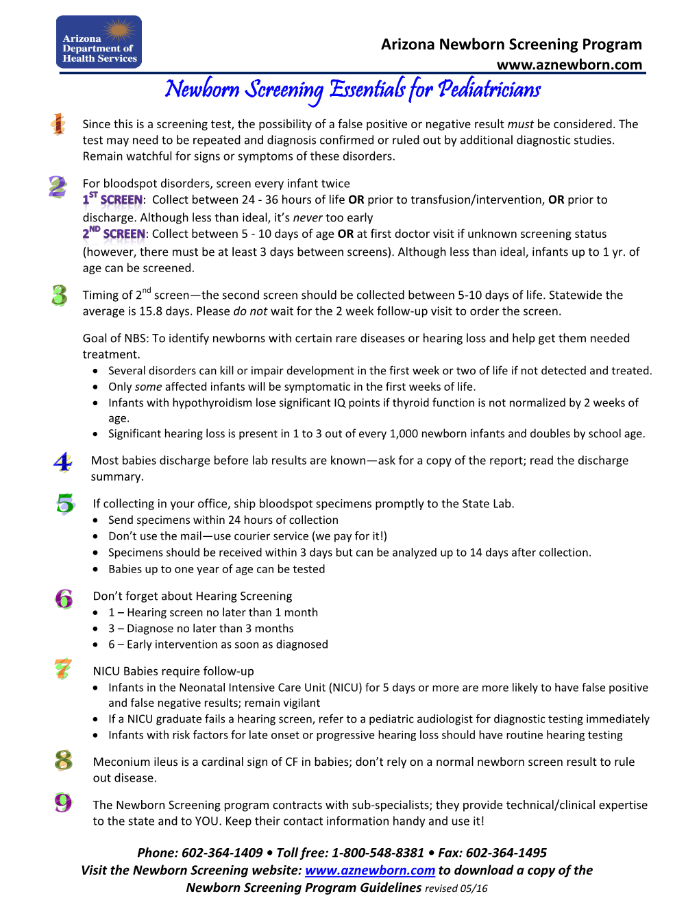 Newborn Screening Essentials for Pediatricians