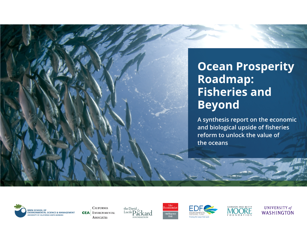 Ocean Prosperity Roadmap: Fisheries and Beyond