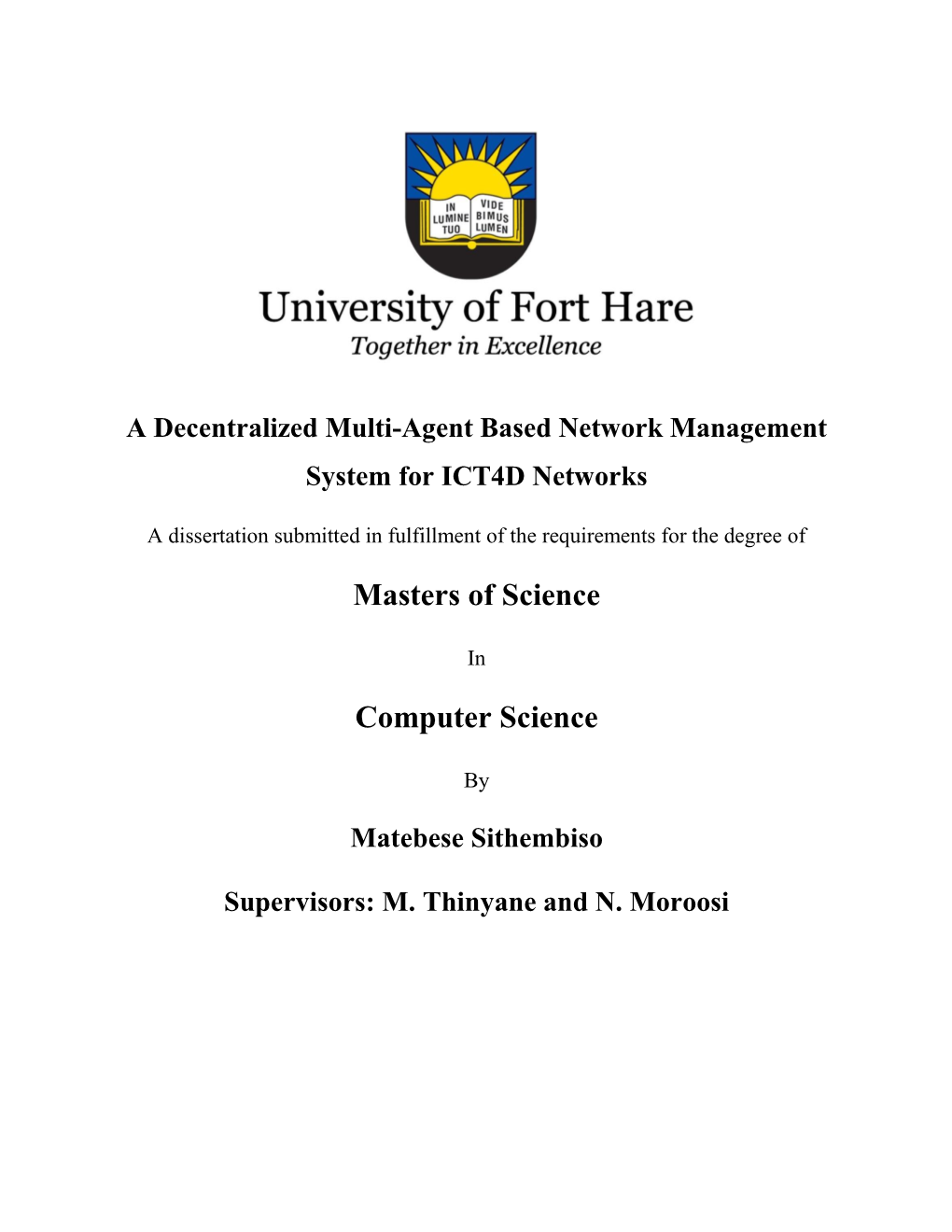 A Decentralized Multi-Agent Based Network Management System for ICT4D Networks