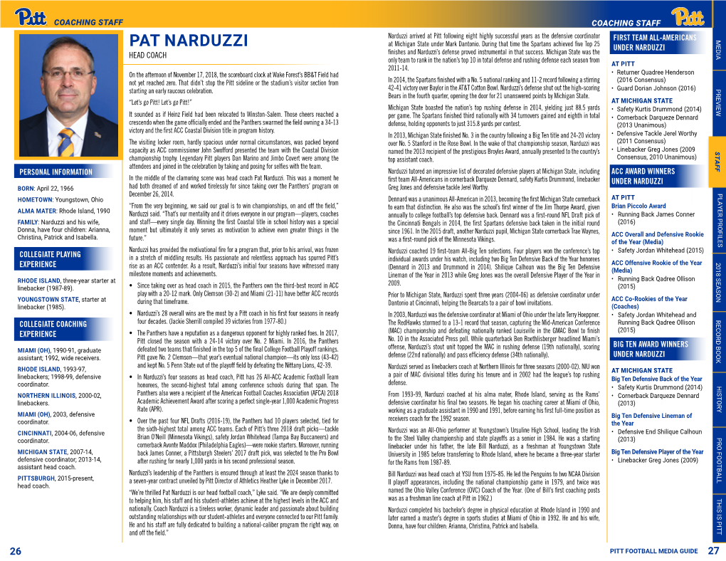 Pat Narduzzi