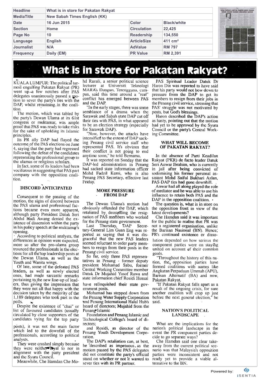 What Is in Store for Pakatan Rakyat?