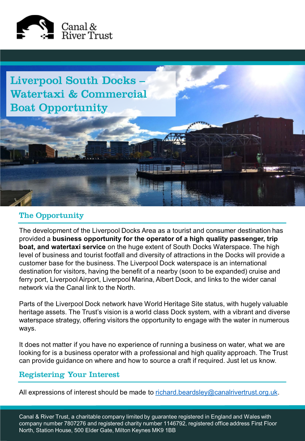 The Development of the Liverpool Docks Area As a Tourist And