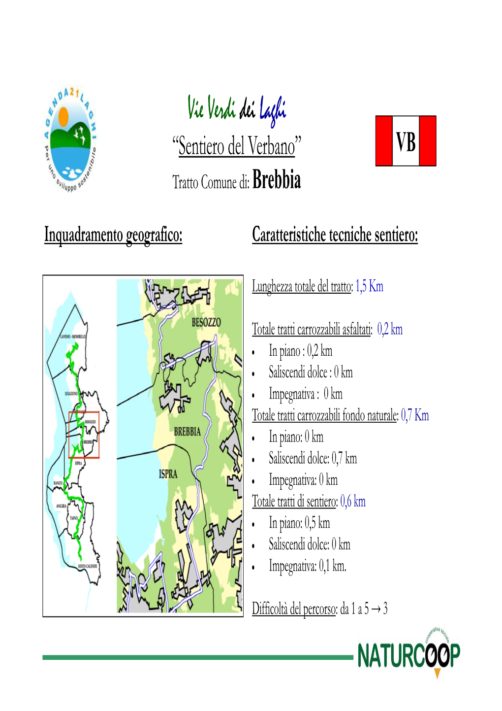 “Sentiero Del Verbano” VB Tratto Comune Di: Brebbia