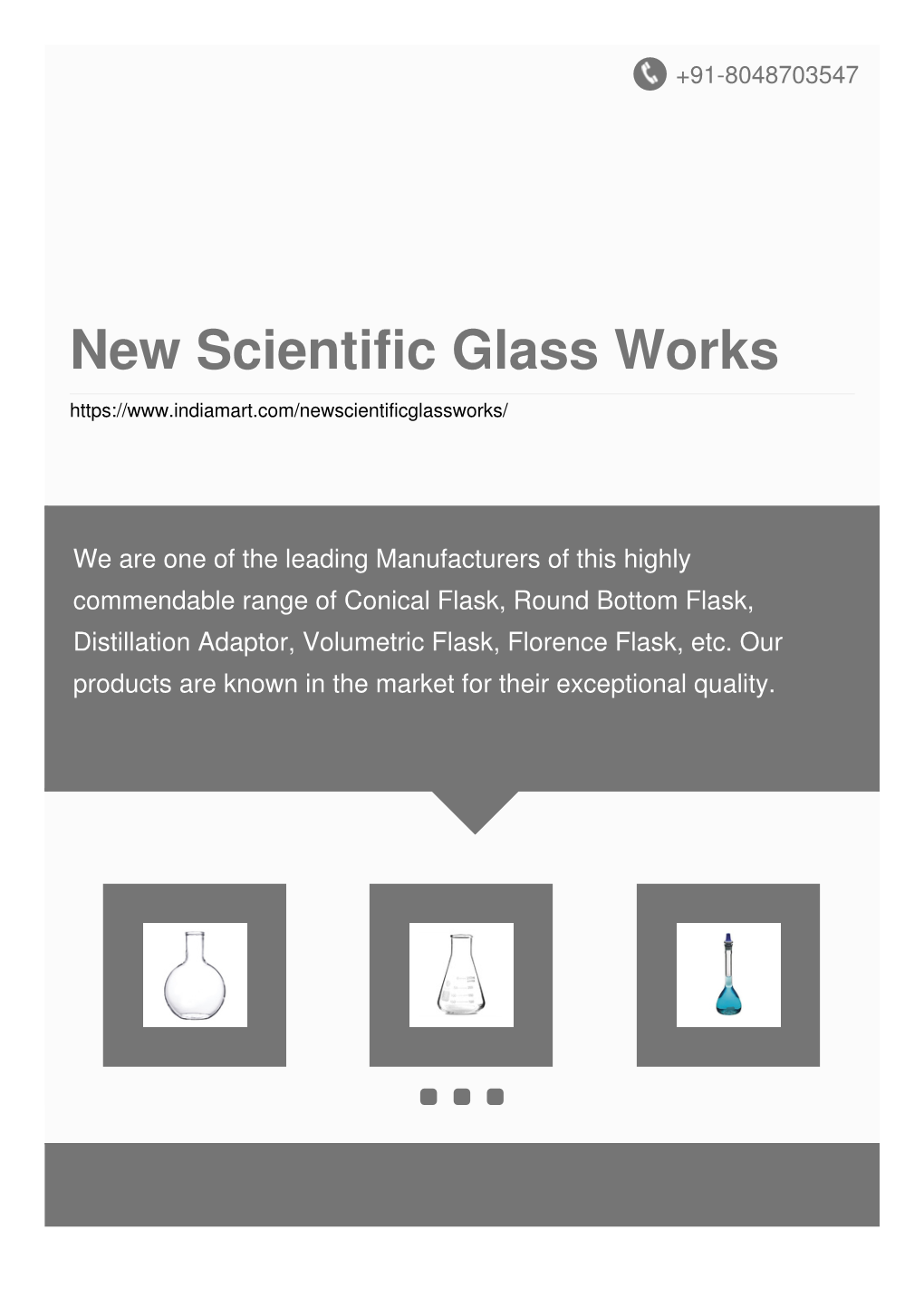 New Scientific Glass Works