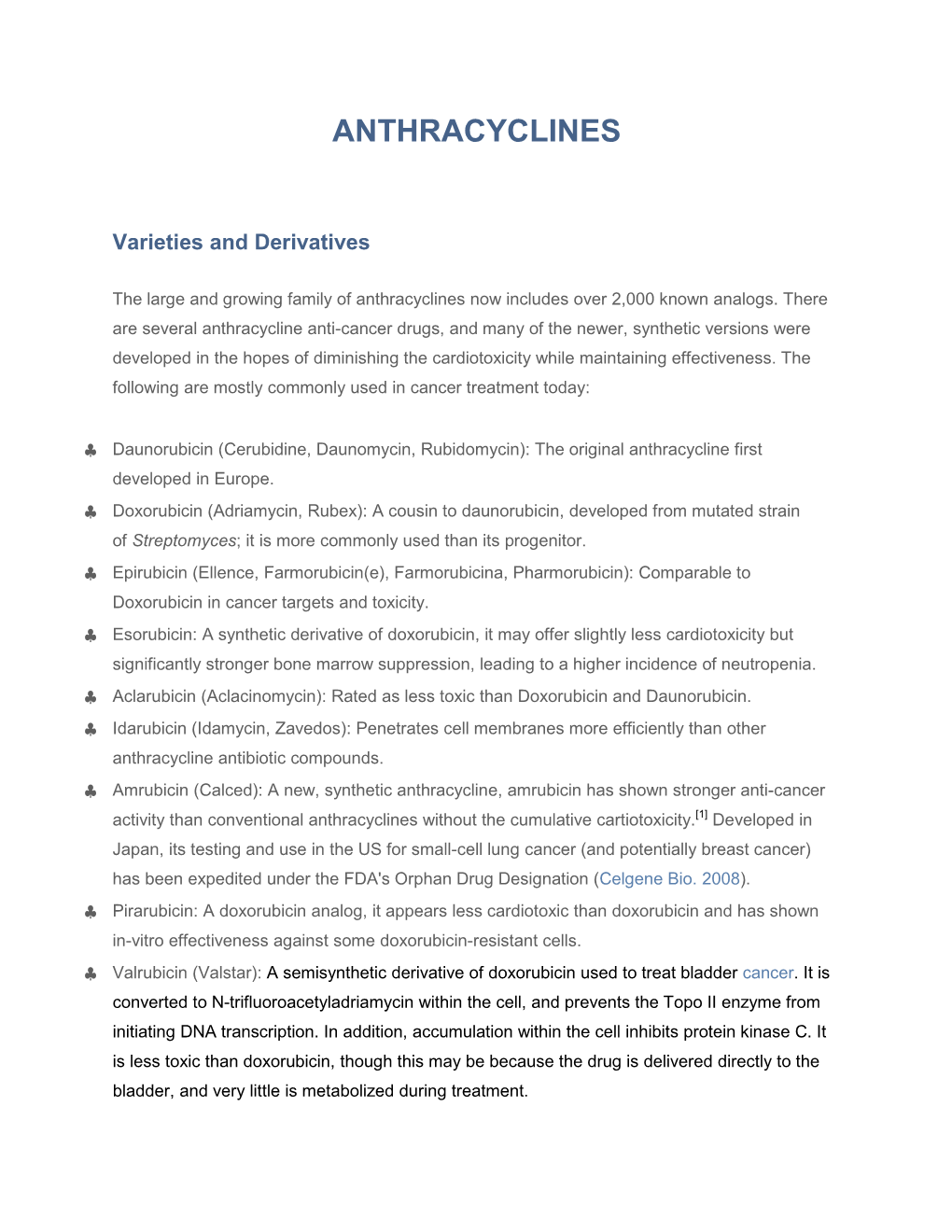 Anthracyclines