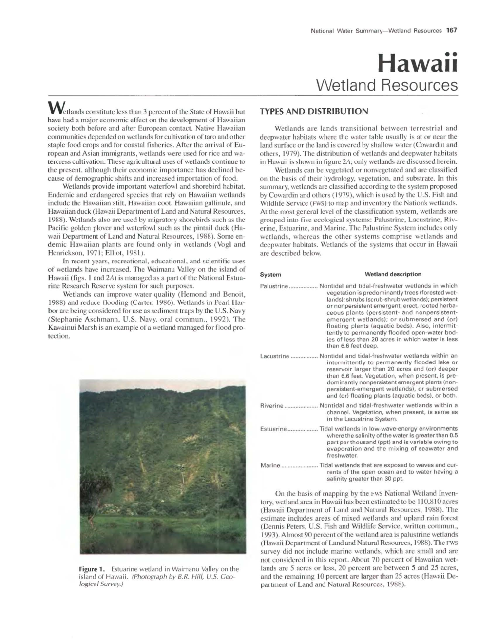 National Water Summary Wetland Resources: Hawaii