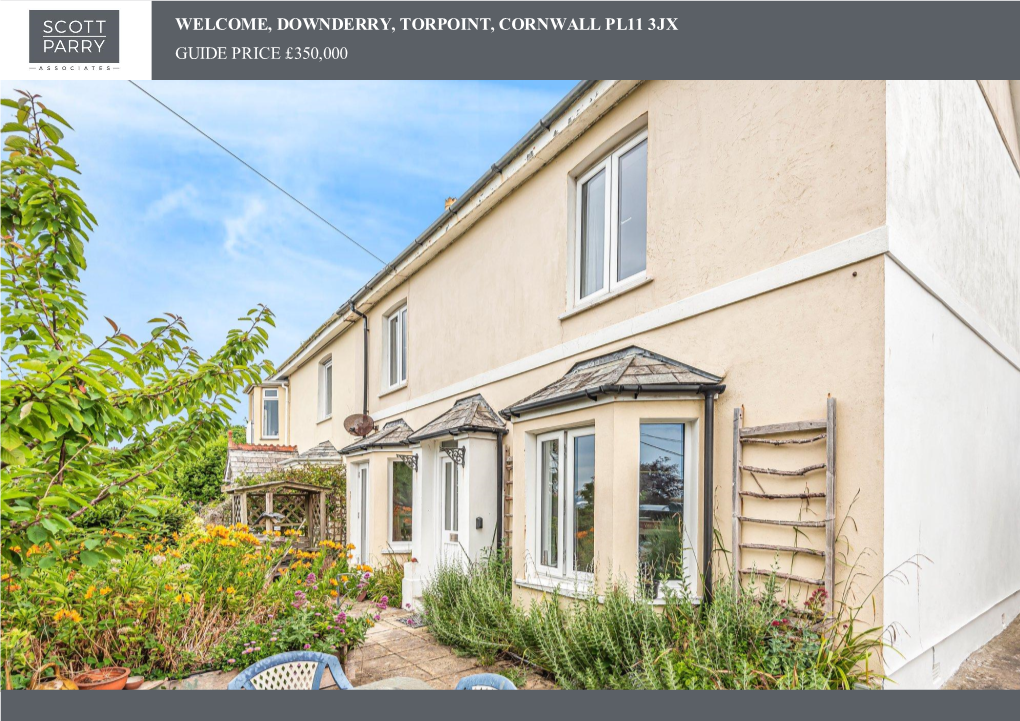 Downderry, Torpoint, Cornwall Pl11 3Jx Guide Price £350,000