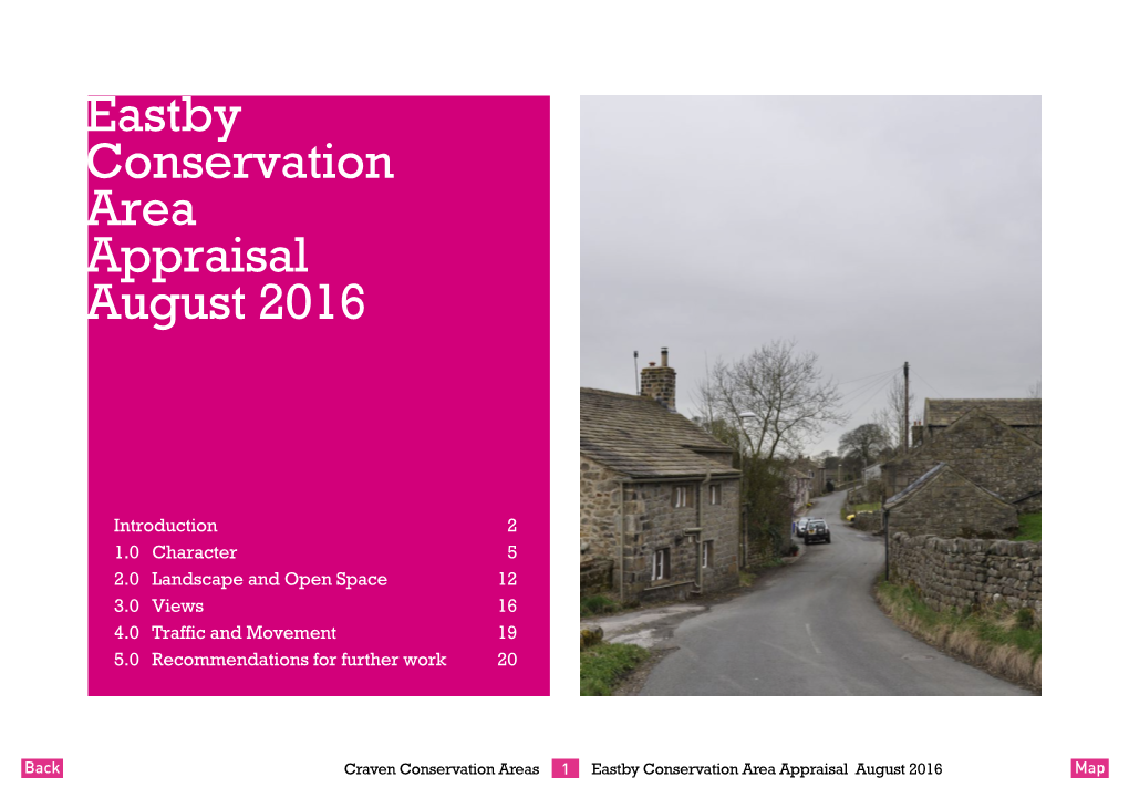 Eastby Conservation Area Appraisal August 2016