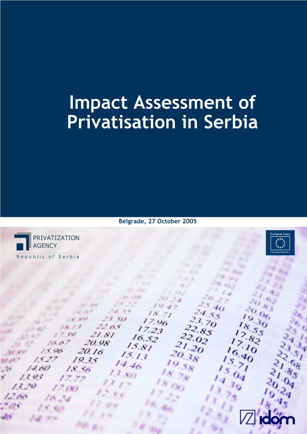 Impact Assessment of Privatisation in Serbia