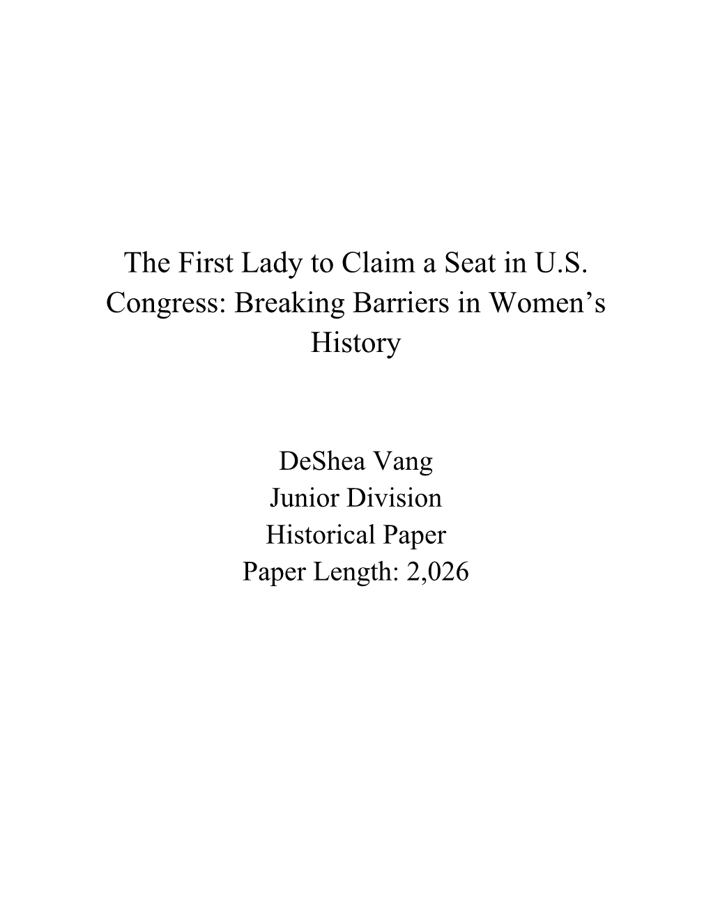 Breaking Barriers in Women's History
