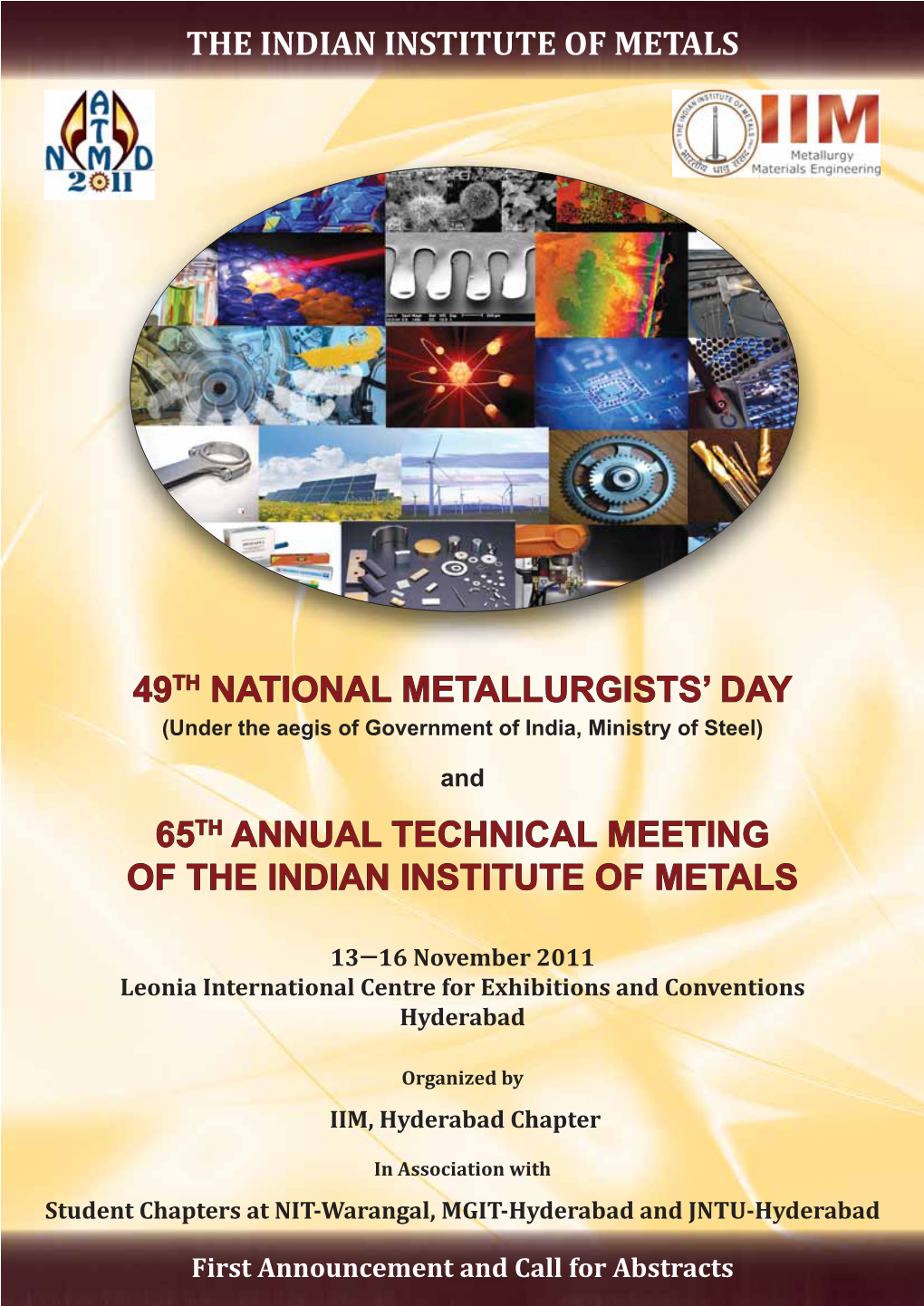49Th National Metallurgists' Day 65Th Annual Technical