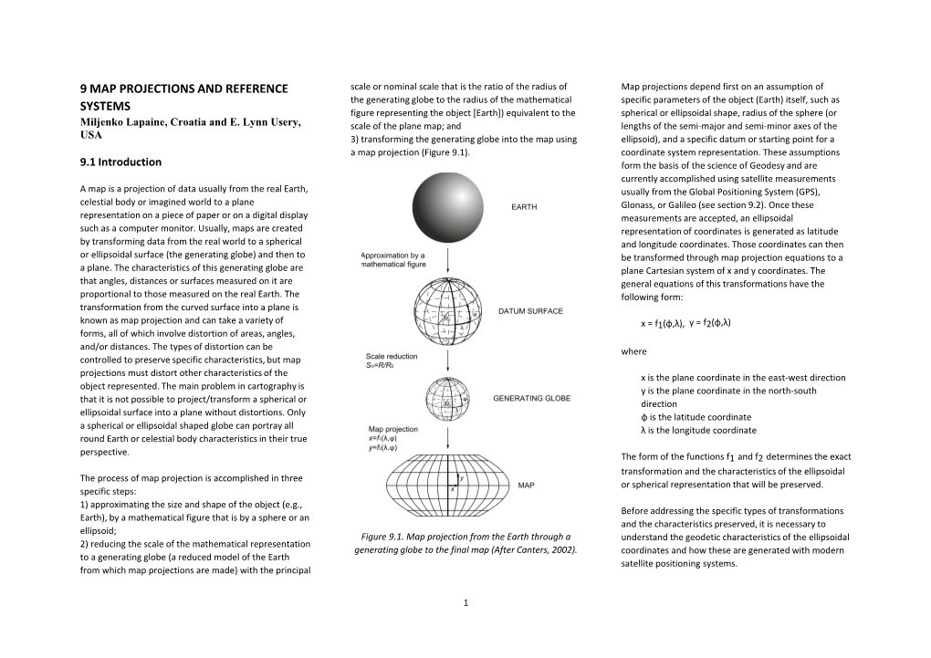 Map Projections and Reference Systems