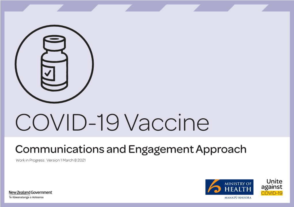 COVID-19 Communications and Engagement Approach