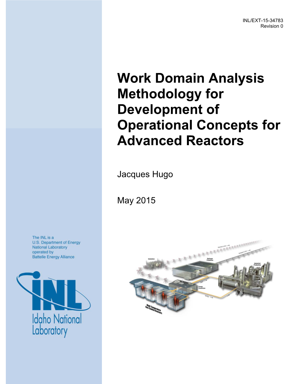 Work Domain Analysis Methodology for Development of Operational Concepts for Advanced Reactors