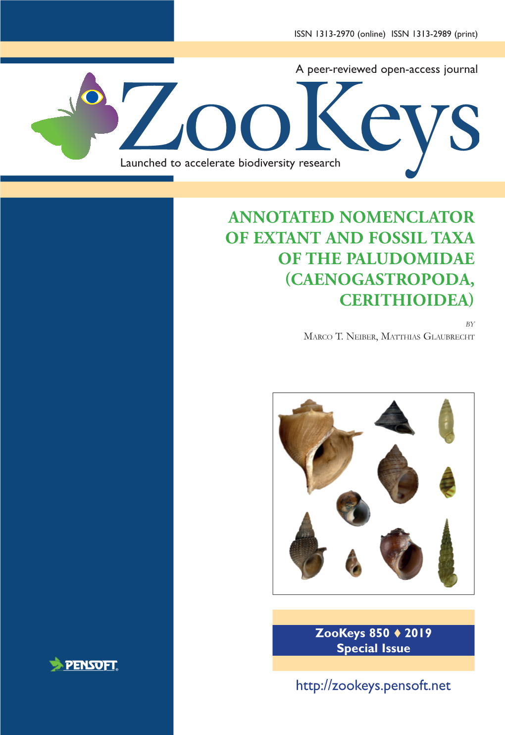 ANNOTATED NOMENCLATOR of EXTANT and FOSSIL TAXA of the PALUDOMIDAE (CAENOGASTROPODA, CERITHIOIDEA) Marco T