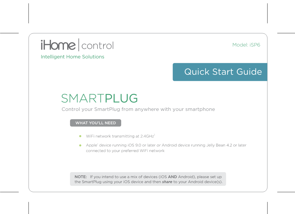 SMARTPLUG Control Your Smartplug from Anywhere with Your Smartphone