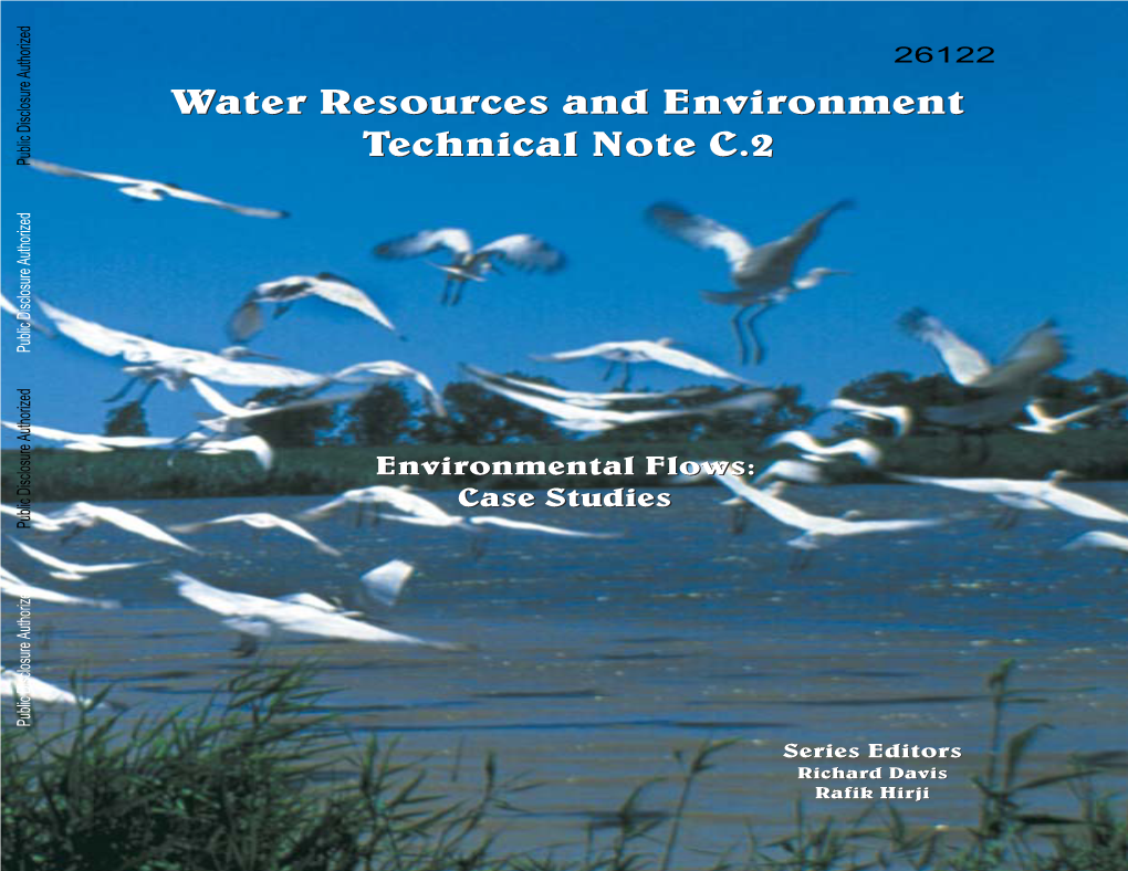 Water Resources and Environment Technical Note C.2