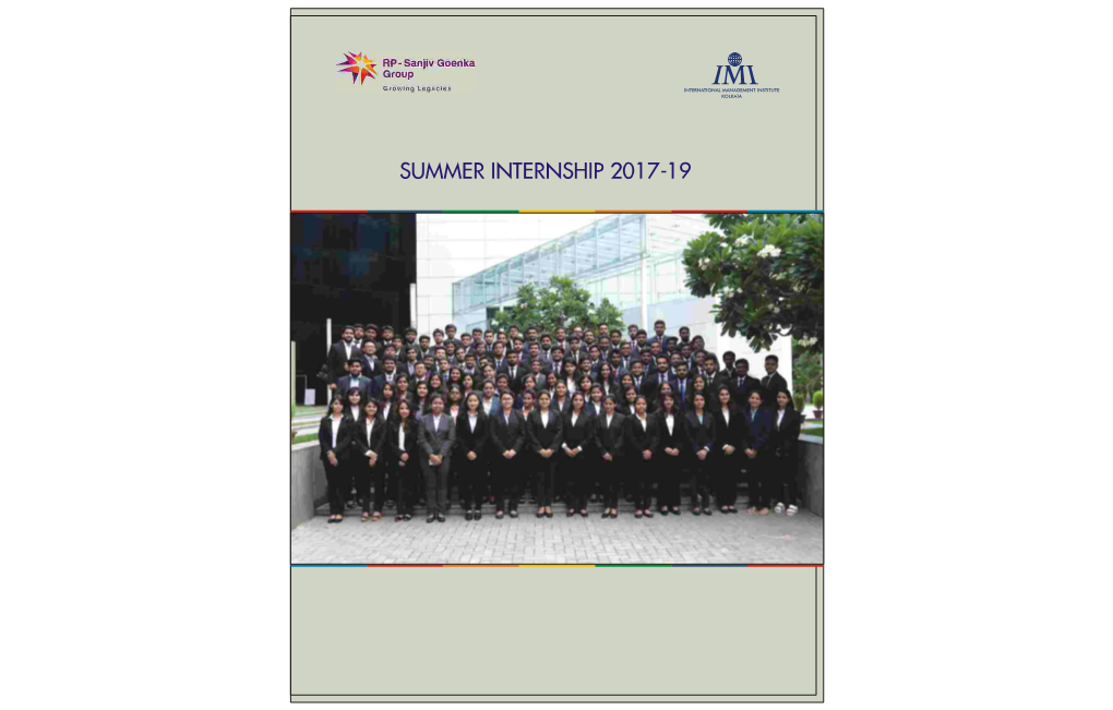 SUMMER INTERNSHIP 2017-19 the Institute 03