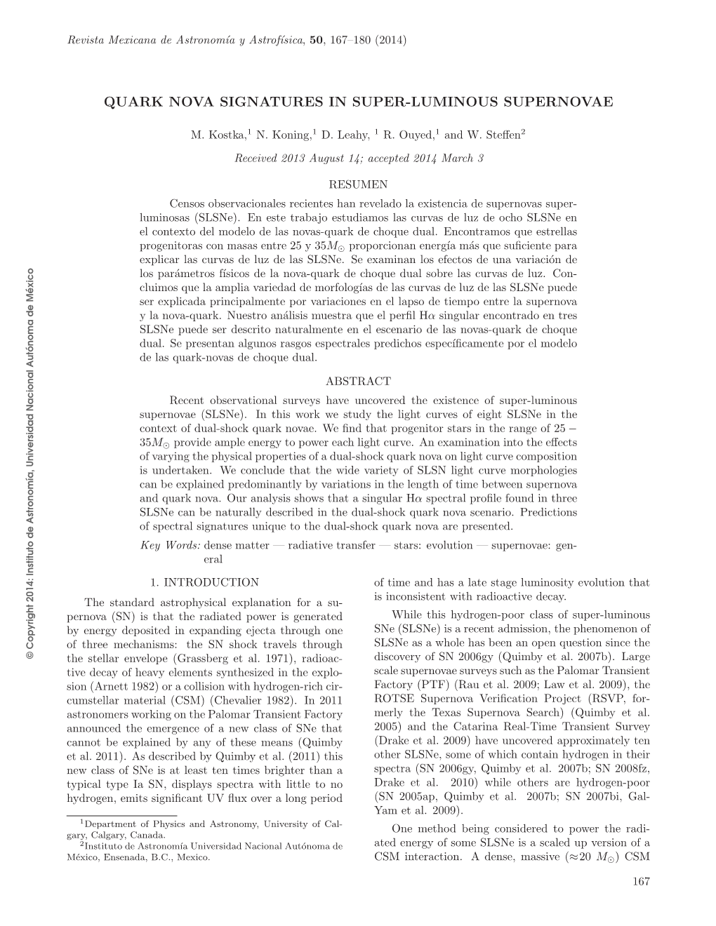 Quark Nova Signatures in Super