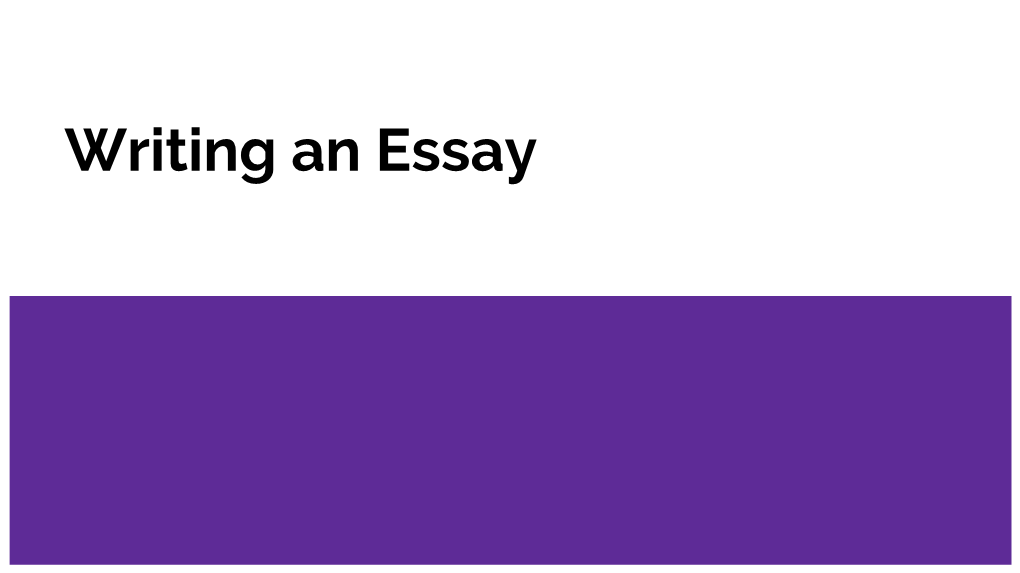 Writing an Essay Introductory Paragraph