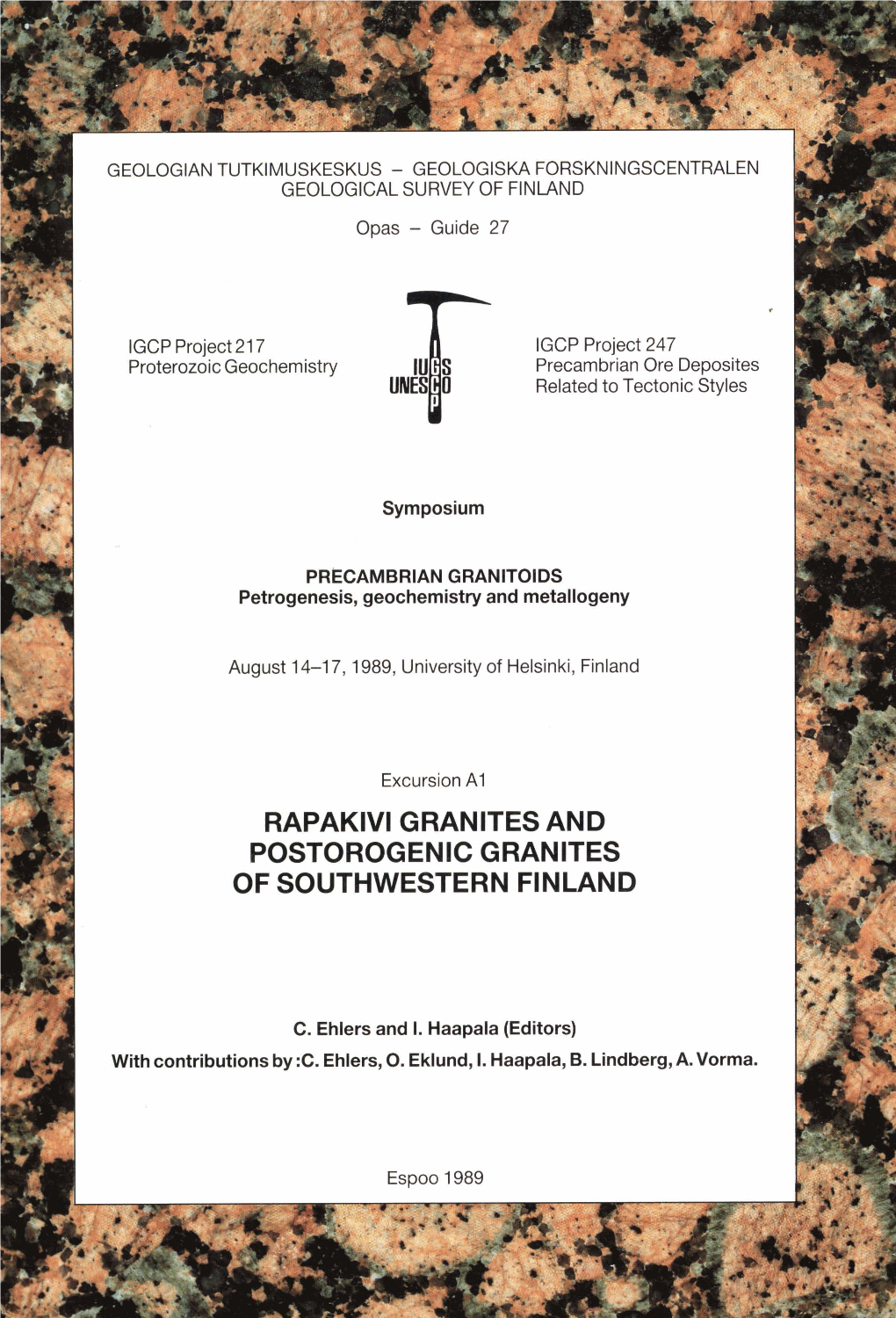 Rapakivi Granites and Postorogenic Granites of Southwestern Finland