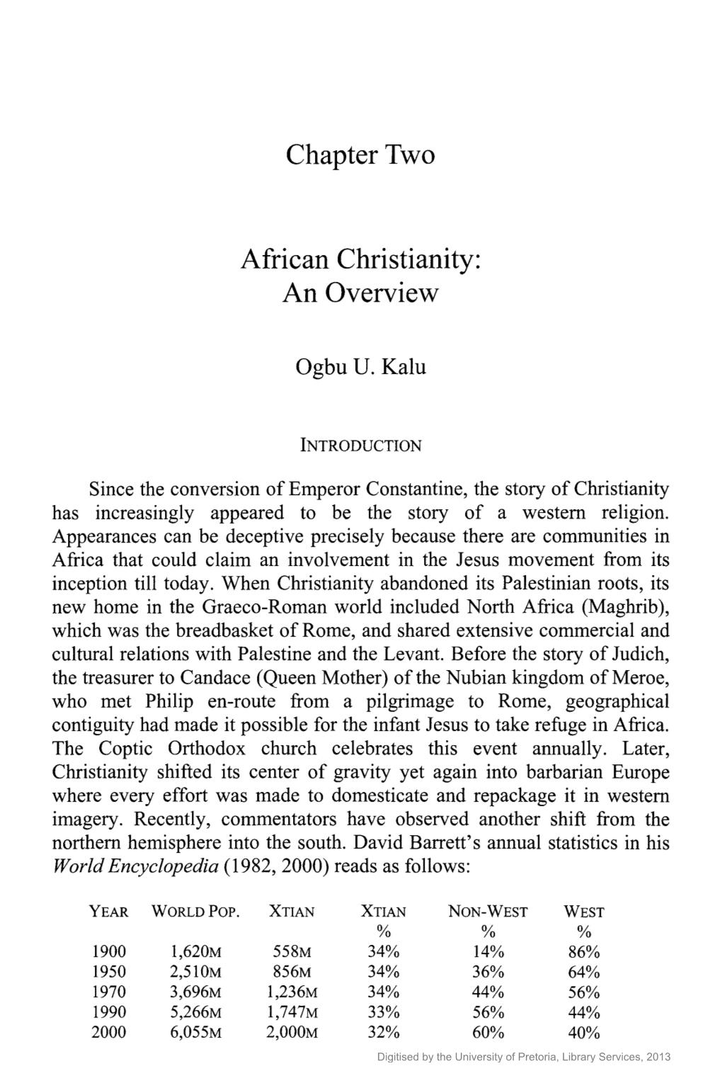 Chapter Two African Christianity