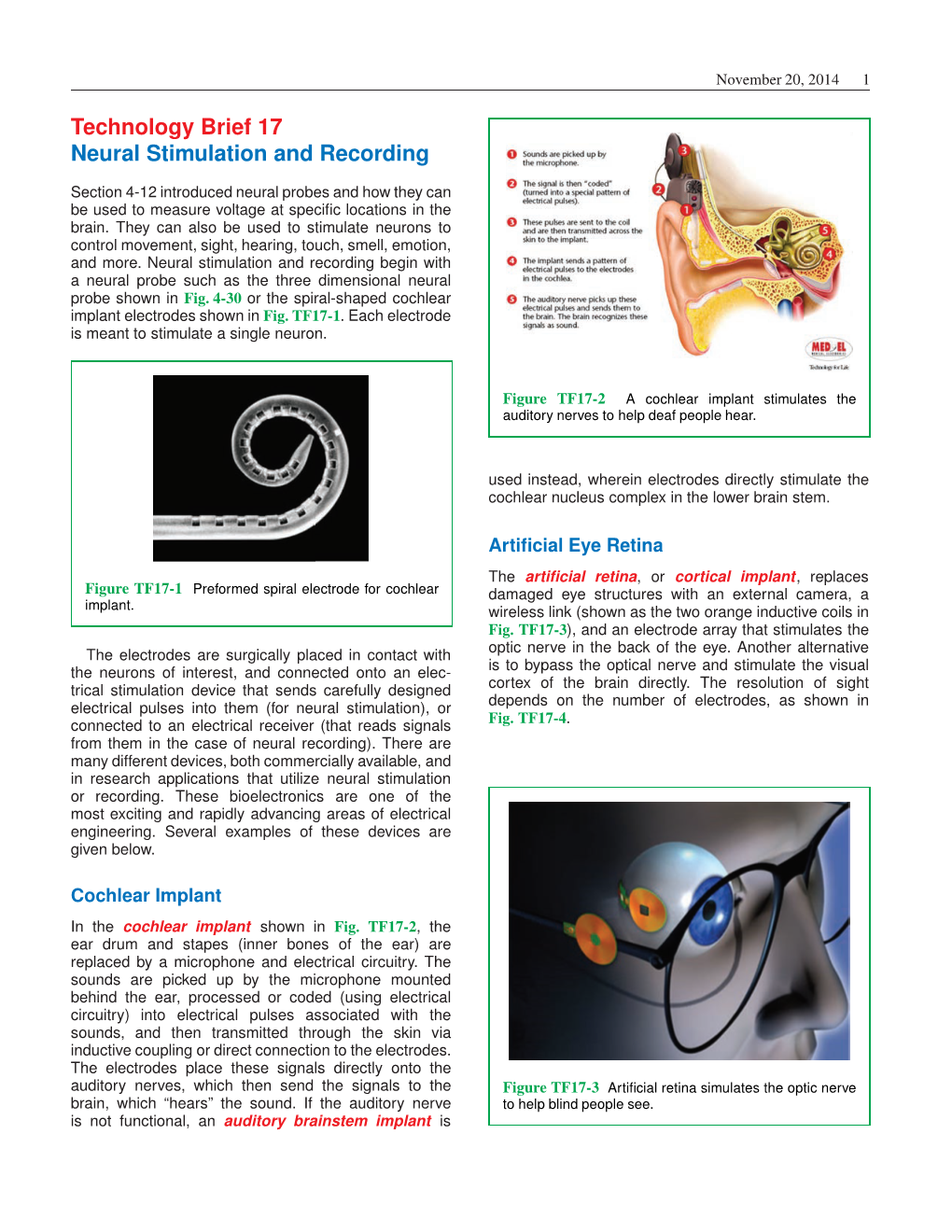 Technology Brief 17 Neural Stimulation and Recording