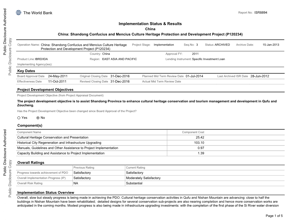 World Bank Document