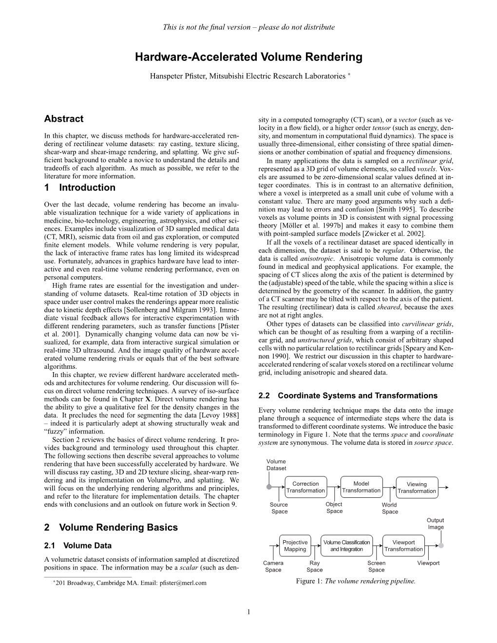 Hardware-Accelerated Volume Rendering