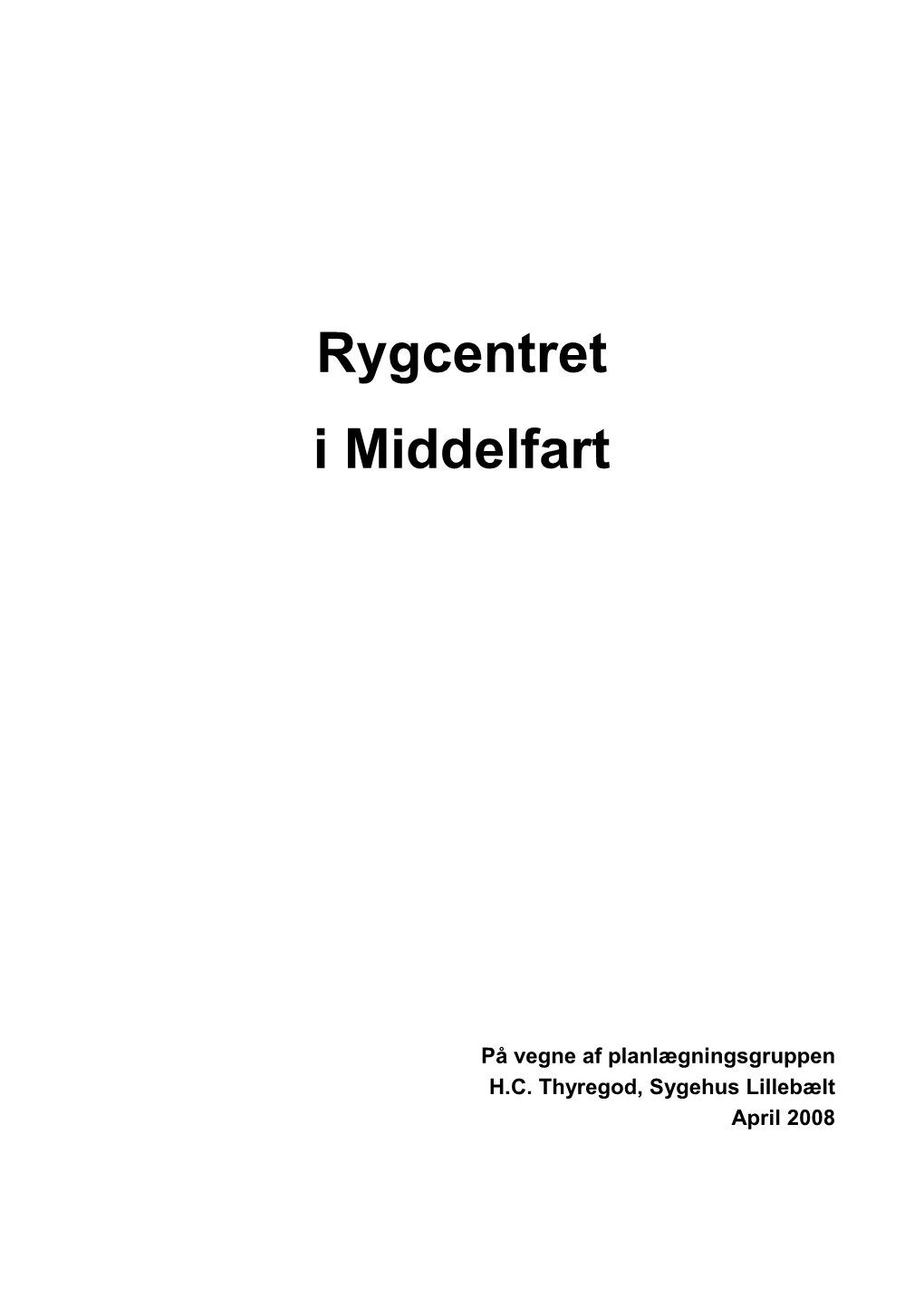 Rygcentret I Middelfart