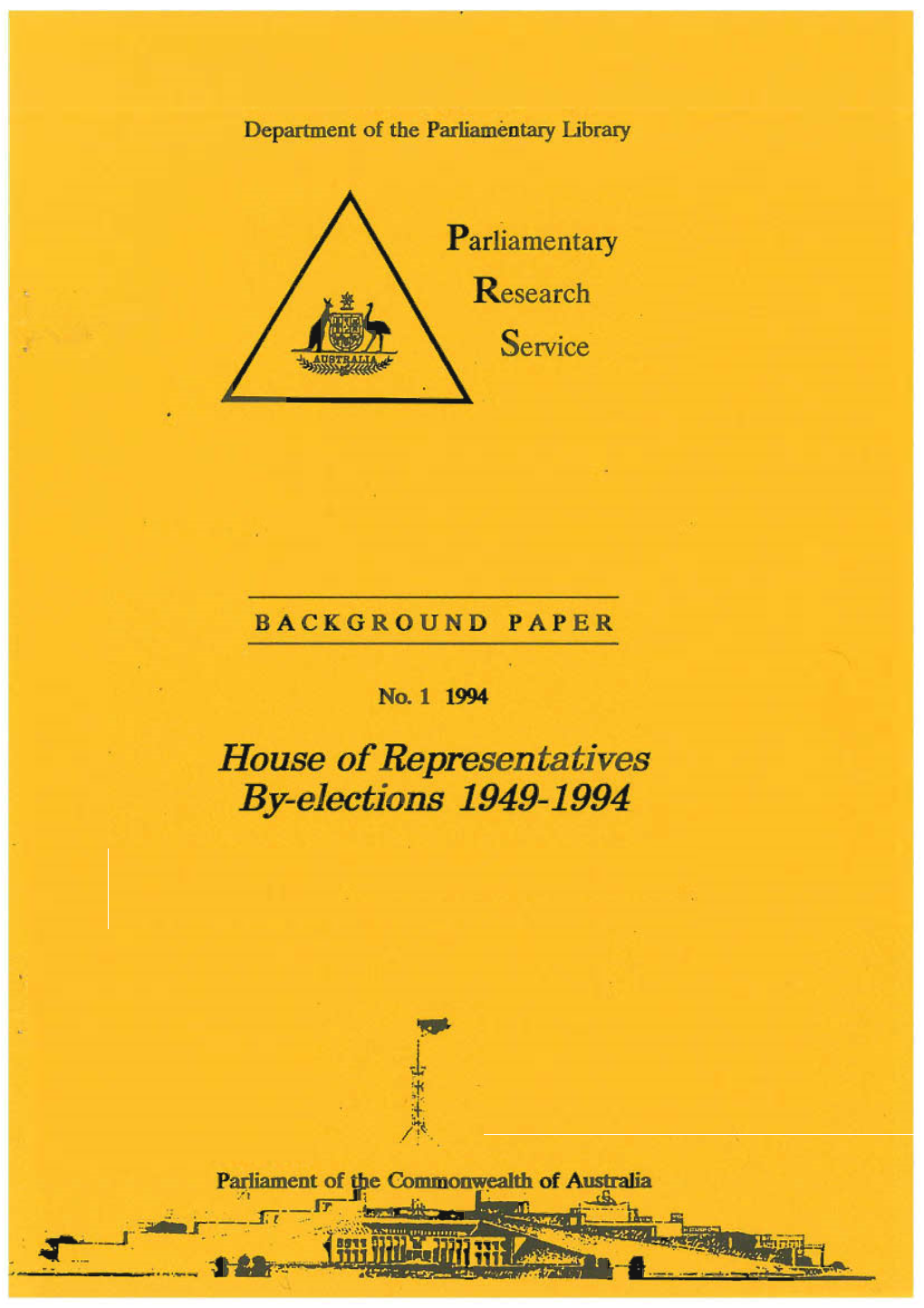 House of Representative by Elections 1949-1994