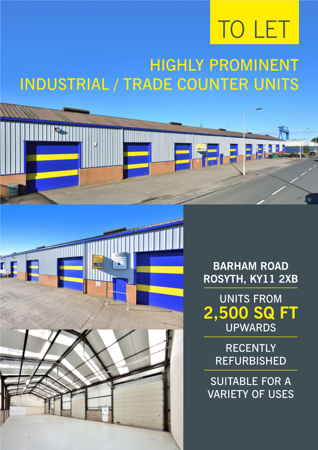 To Let Highly Prominent Industrial / Trade Counter Units