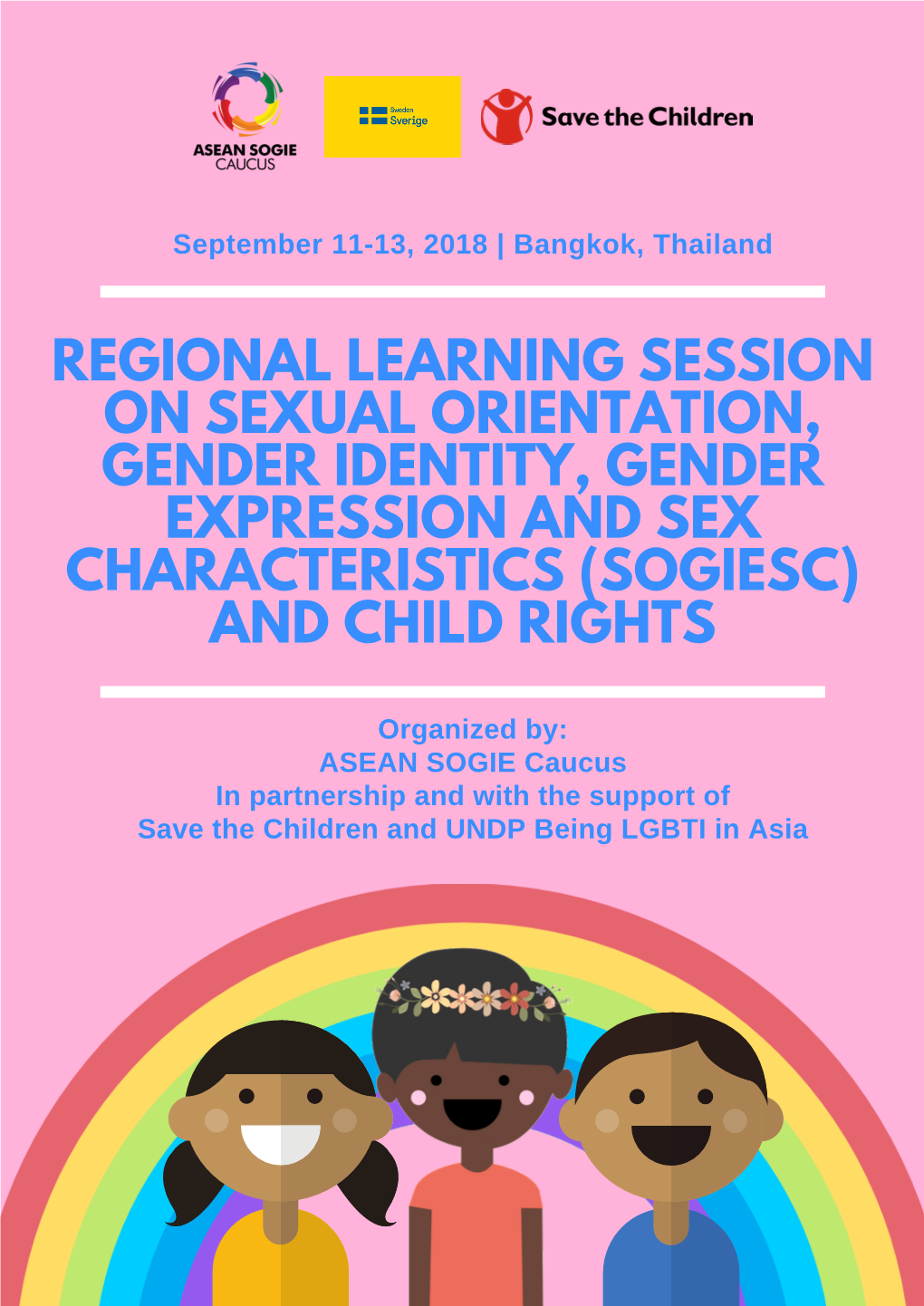 Regional Learning Session on Sexual Orientation, Gender Identity, Gender Expression and Sex Characteristics (Sogiesc) and Child Rights