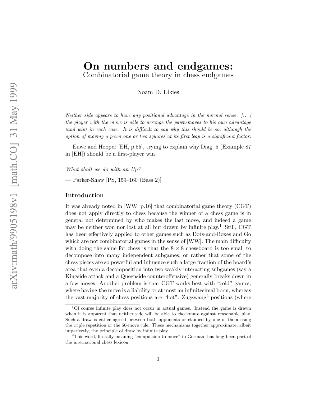 Arxiv:Math/9905198V1 [Math.CO] 31 May 1999 H Nentoa Hs Lexicon