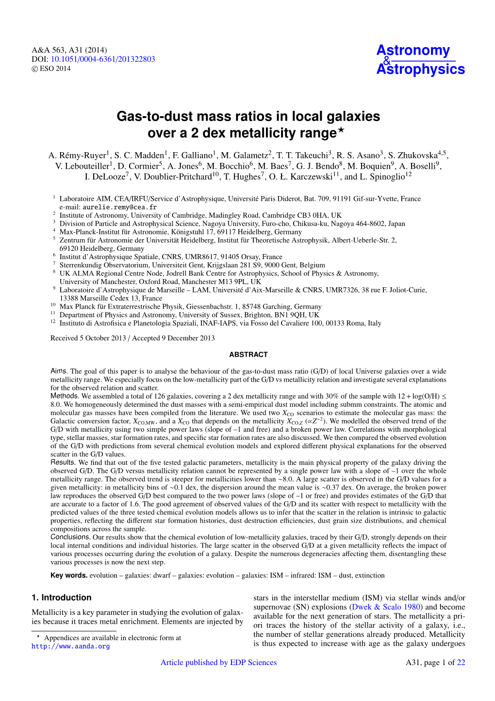 Gas-To-Dust Mass Ratios in Local Galaxies Over a 2 Dex Metallicity Range?
