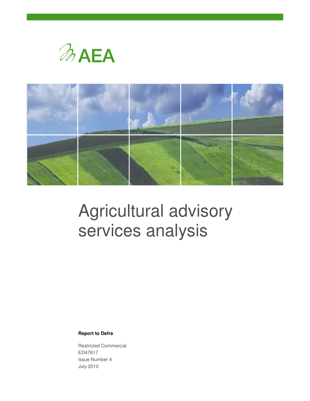 Agricultural Advisory Services Analysis