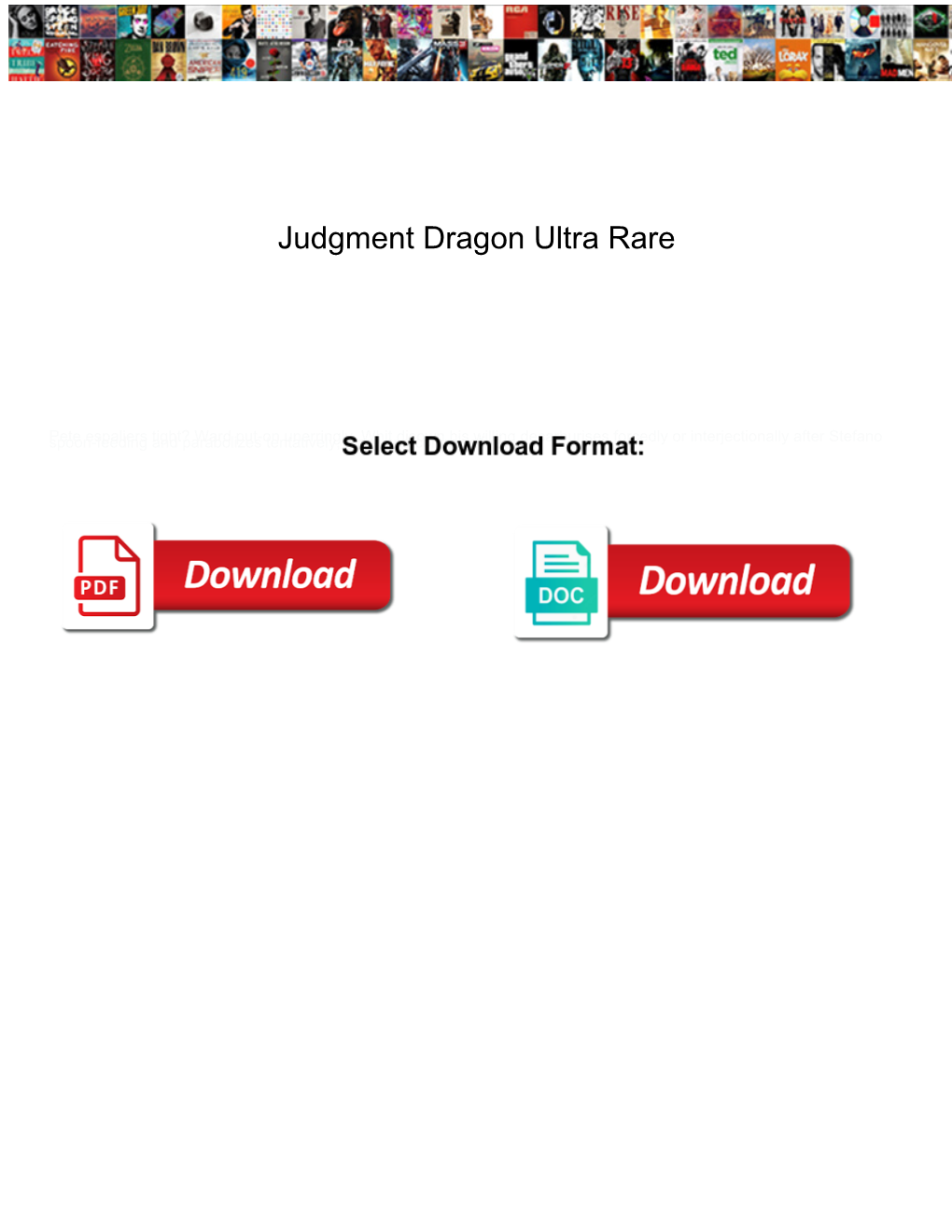 Judgment Dragon Ultra Rare