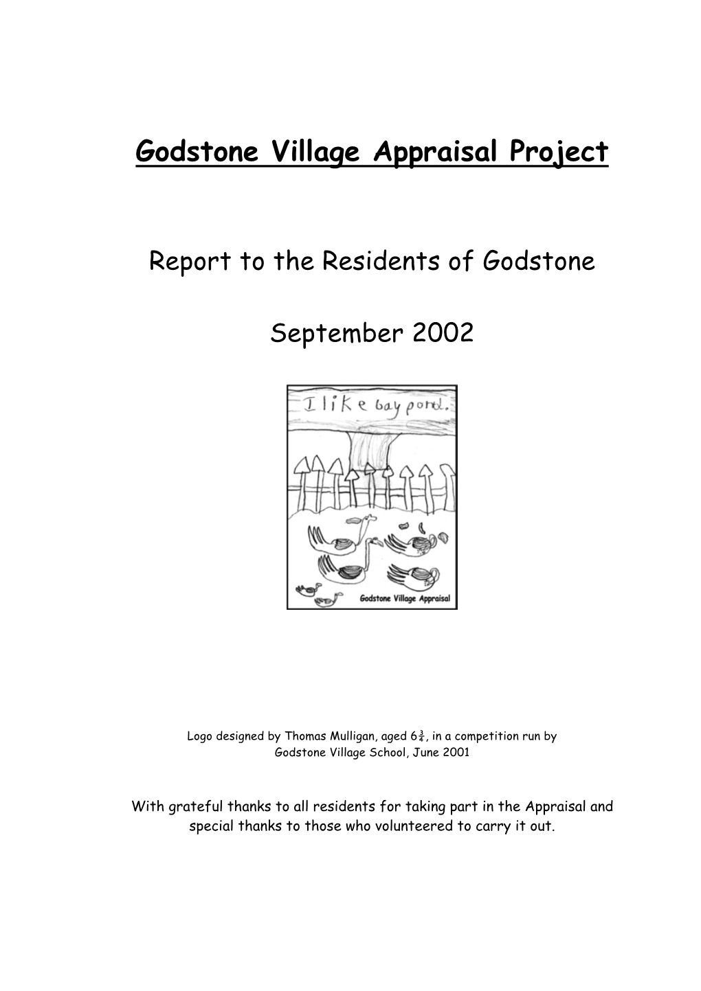 Godstone Village Appraisal Project