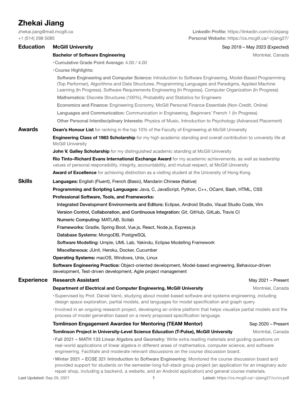 Curriculum Vitae