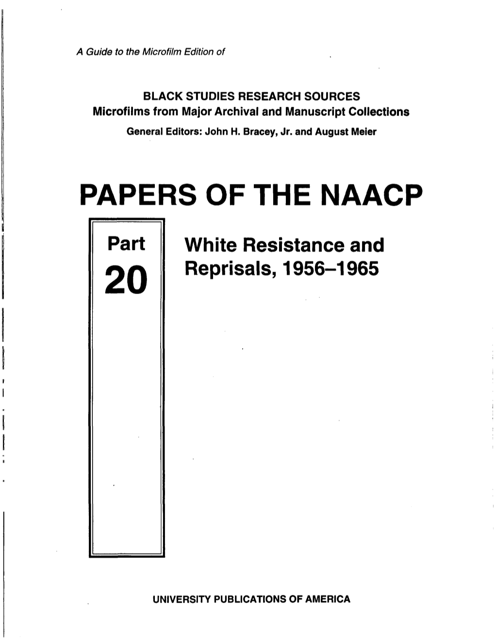 Papers of the Naacp