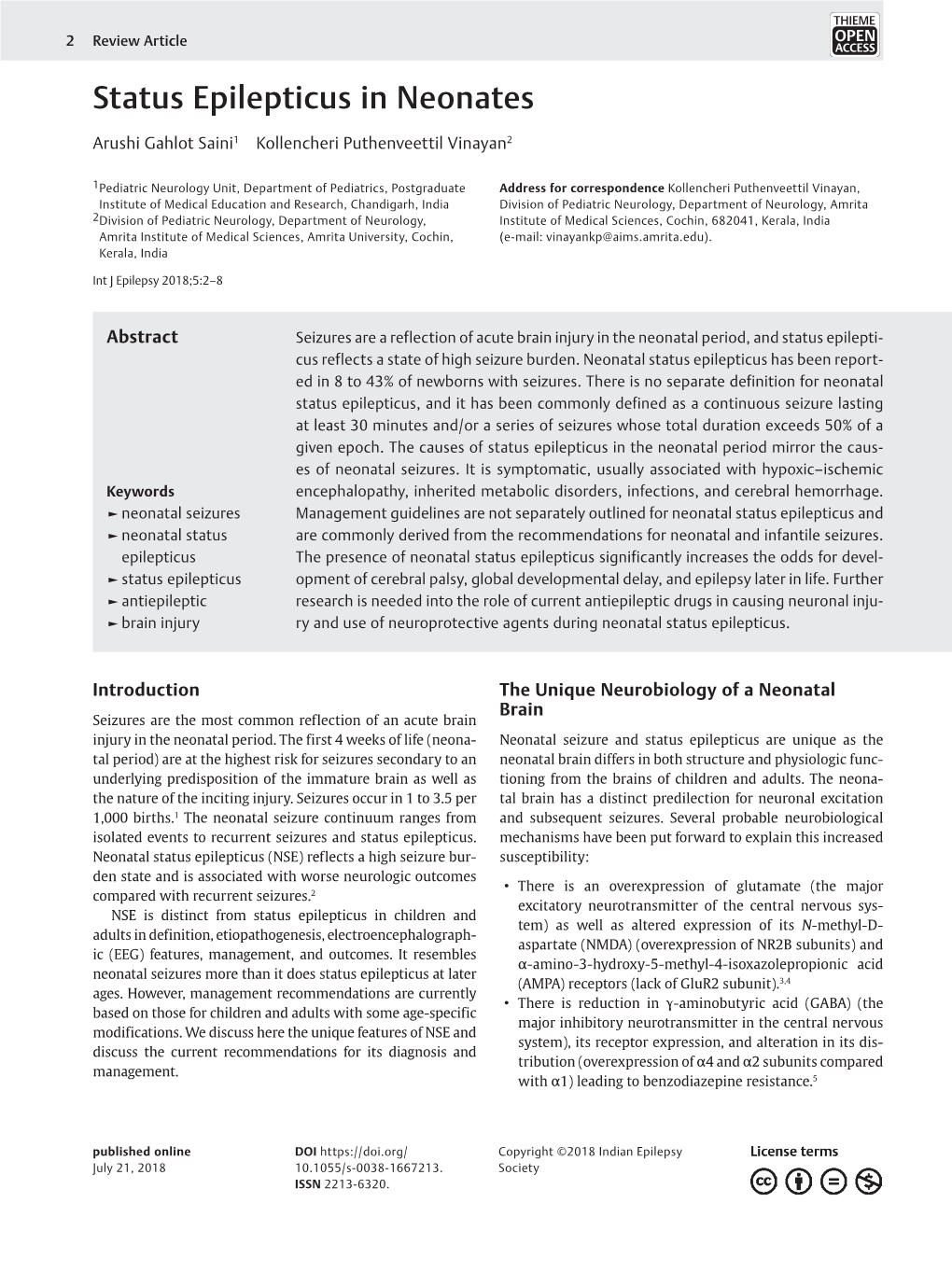 Status Epilepticus in Neonates