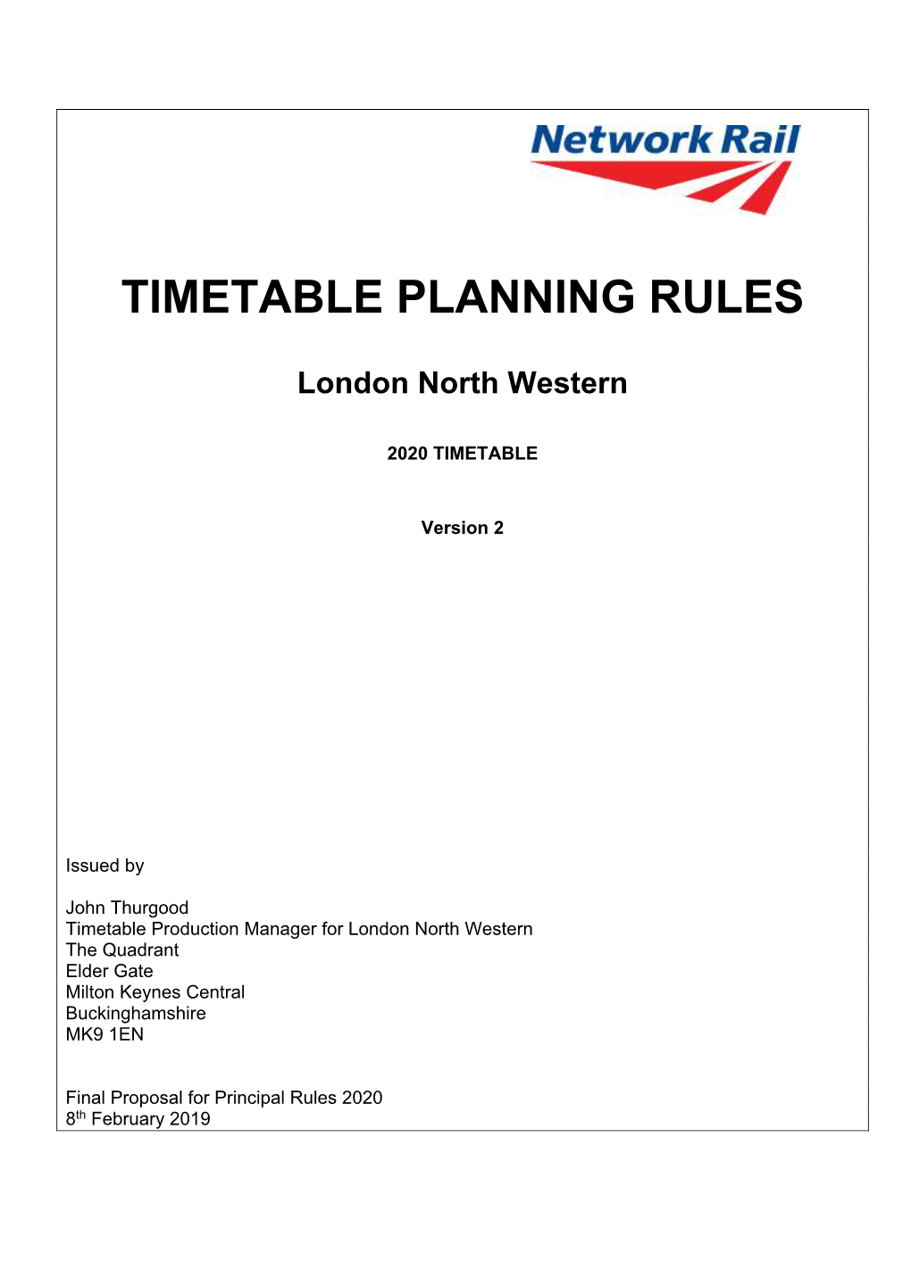 North West Region Rules of the Plan 04