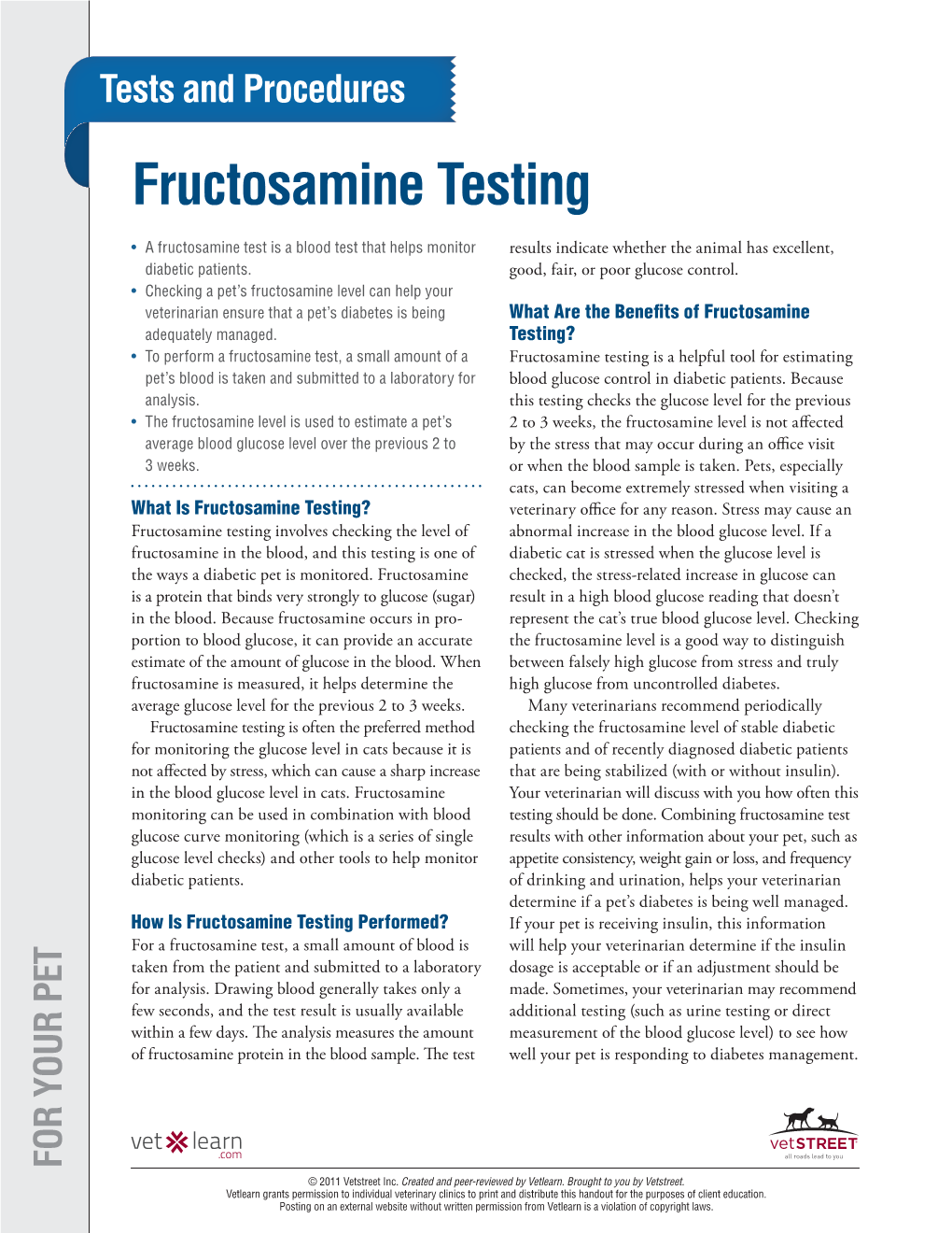 Fructosamine Testing Performed? Fructosamine Is How Patients