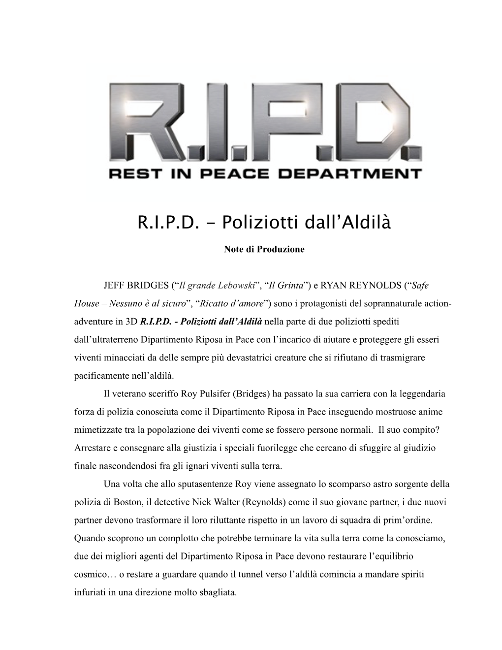 Poliziotti Dall'aldilà