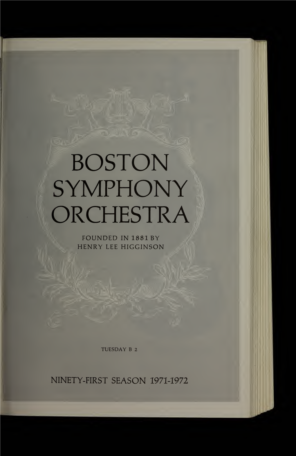 Boston Symphony Orchestra Concert Programs, Season 91, 1971-1972