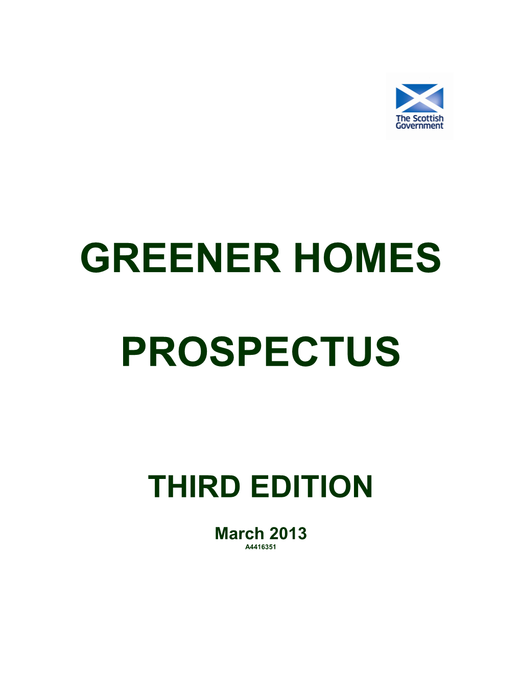 Greener Homes Prospectus